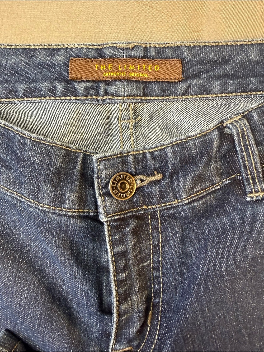 The Limited Womens Dark Blue Flared Jeans